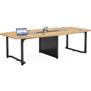 Tribesigns Large Meeting Table, Modern Rectangular Seminar Table - 1 of 4