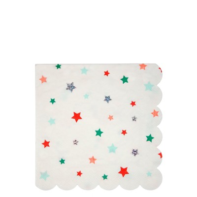 Meri Meri Festive Stars Large Napkins