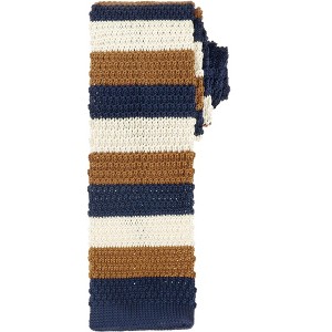 INSPIRE CHIC Men's Knitted Striped Skinny Neckties - 1 of 4