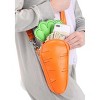 HalloweenCostumes.com  Women  Carrot Costume Purse, Orange/Green - 3 of 4