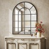 BEAUTYPEAK Arched Windowpane Mirror Bathroom Mirror Wall Mirror Mordern Mirror for Bedroom,Living room - 3 of 4