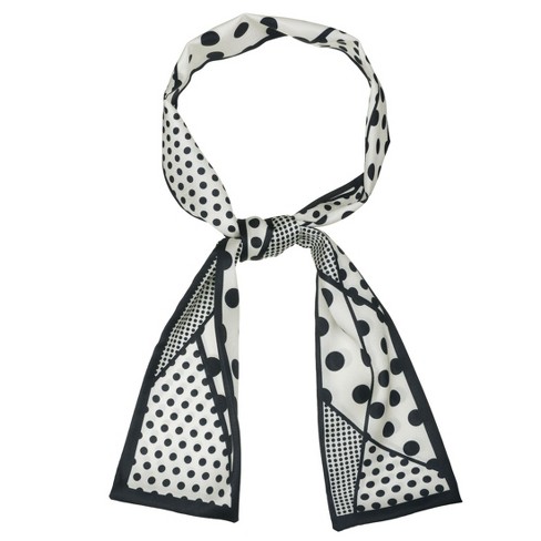 Allegra K Women's Skinny Scarves Polka Dot Cute Ribbon Hairband Neck Wraps Neckerchief - image 1 of 4