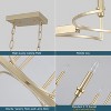 PAKOKULA Industrial 8-Light Gold Linear Classic-Candle-Style Chandelier for Kitchen Island - 4 of 4