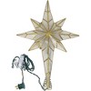 Kurt Adler 10-Light LED Capiz Bethlehem Star Tree Topper, 8-Point, Brass, 16” - 4 of 4