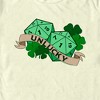 Men's Dungeons & Dragons St. Patrick's Day Unlucky Dice T-Shirt - 2 of 4