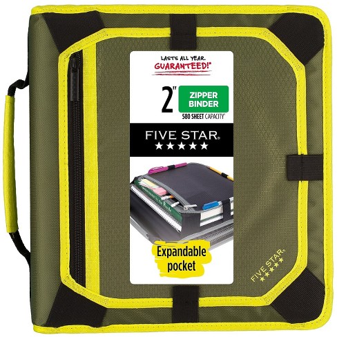 Five star store zipper binder