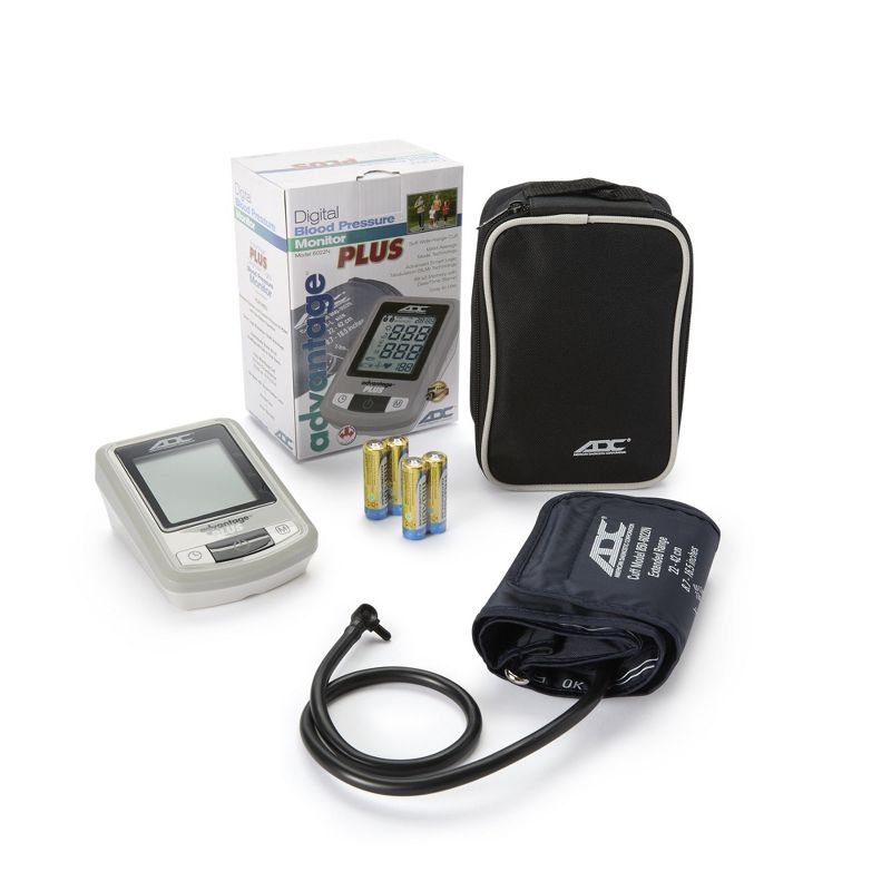 Advantage Plus 6022N Series Wide Range Arm Home Automatic Digital Blood Pressure Monitor 1-Tube Blue 1 Each, 1 of 9