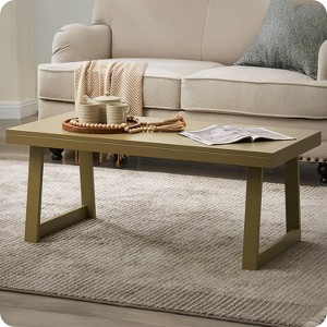 Kings Brand Furniture Charlie Modern Rectangle Wood Coffee Table, Accent Cocktail Center Tables for Living Room - 1 of 4