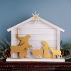 Christmas Nativity Display Wooden & Iron Cut Out 15.75"H Tabletop By Melrose - 3 of 3