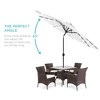 Best Choice Products 10ft Solar LED Lighted Patio Umbrella w/ Tilt Adjustment, UV-Resistant Fabric - 2 of 4