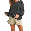 Women's Super Soft Air Scuba Oversized Sweatshirt - Kimberly C - 2 of 4