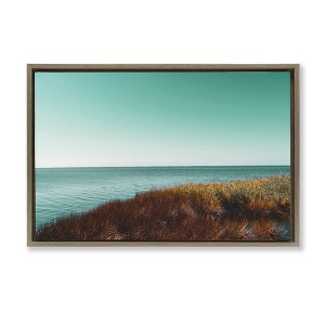 Stupell Industries Sunset Sea Breeze Floating Frame Canvas Art - 1 of 4