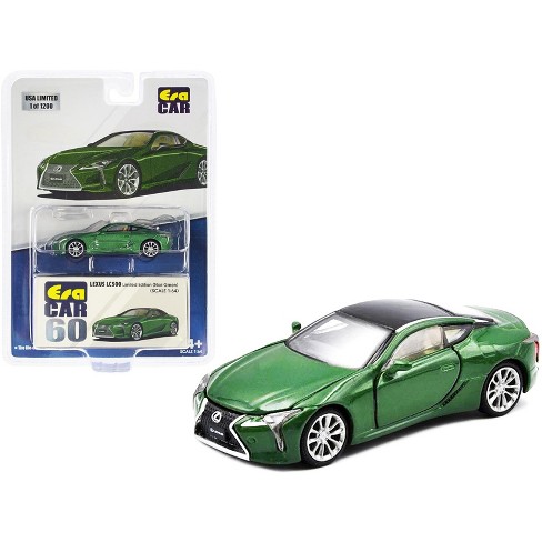 Lexus LC500 Nori Green Metallic with Black Top Limited Edition to 1200  pieces 1/64 Diecast Model Car by Era Car