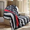 American Flag Blanket,Four Seasons Flannel Blanket Living Rooms,Throw Blanket. - 3 of 4