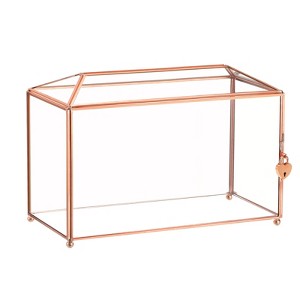 Unique Bargains Brass Wedding Graduation Party Decorative Box - 1 of 4