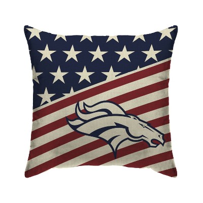 NFL Denver Broncos Americana Decorative Throw Pillow