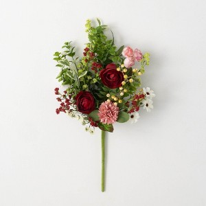 Sullivans Artificial 20.75" Romantic Floral Mix Bush, Multicolor - 1 of 2