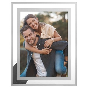 Unique Bargains REGALWOVEN Wedding Home Glass Vertical or Horizontal Picture Frame for Tabletop Display - 1 of 4