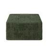 Sapphtopaz Modern Corduroy Ottoman Upholstered Sofa Comfy Square Foot Stool Shoe Bench Desk Foot Rest for Living Room, Bedroom, Entryway - 2 of 4