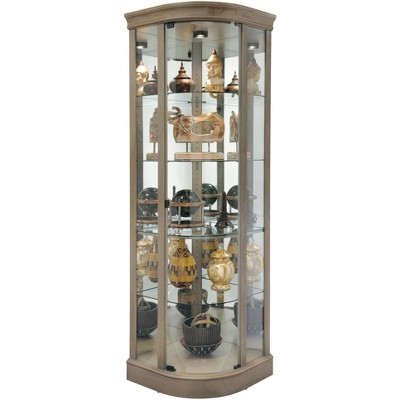 Howard Miller 680666 Marlowe V Curio Cabinet 680666 Aged Grey