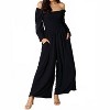 Women's Square Neck Jumpsuit With Pockets - Double Take - 2 of 4