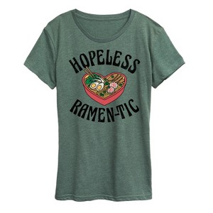 Women's - Instant Message - Hopeless Ramentic Short Sleeve Graphic T-Shirt - 1 of 4