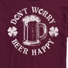 Men's - Instant Message - Don't Worry Beer Happy Short Sleeve Graphic T-Shirt - 2 of 4