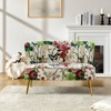 Trento 47'' Contemporary Loveseat with Floral Patterns  | ARTFUL LIVING DESIGN - 3 of 4