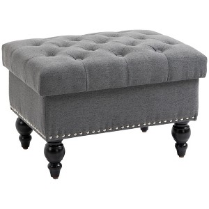 NicBex Storage Ottoman Bench for Bedroom,Storage Bench with Removable Lid,Ottoman for Living Room, Bedroom, Entryway,Beige - 1 of 4