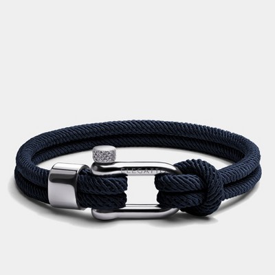 Elegatto Alchor Platinum Bracelet
