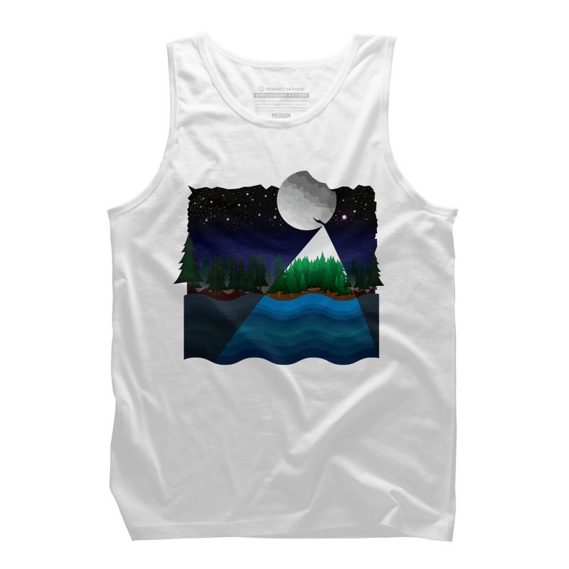 Men's Design By Humans Christmas night By recklessframee Tank Top, 1 of 4