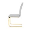 DOMETOUR Modern Dining Chairs with Faux Leather Padded Seat with Chrome Metal Legs for Kitchen Dining Room Set of 4 - 4 of 4