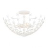 Savoy House Birch 3 - Light Semi-Flush Mount in  Bisque White - 3 of 4