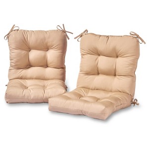 Kensington Garden 2pc 21"x21" Outdoor Seat and Back Cushion Set - 1 of 4