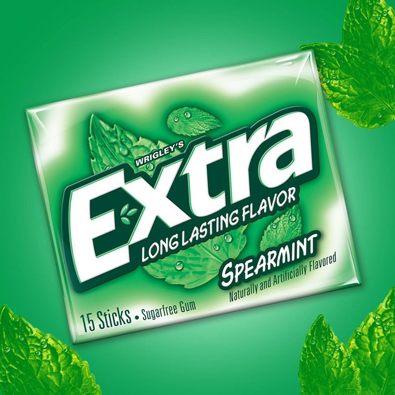 Extra Spearmint Sugar-Free Gum Value Pack - 120ct, 4 of 11