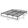 6 Inch Metal Platform Twin Bed Frame, Heavy Duty Low Profile Bed Frame No Box Spring Needed, Mattress Foundation with Steel Slats Support - 2 of 4