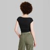 Women's Cap Sleeve Ruched Side Seam T-Shirt - Wild Fable™ - 3 of 3