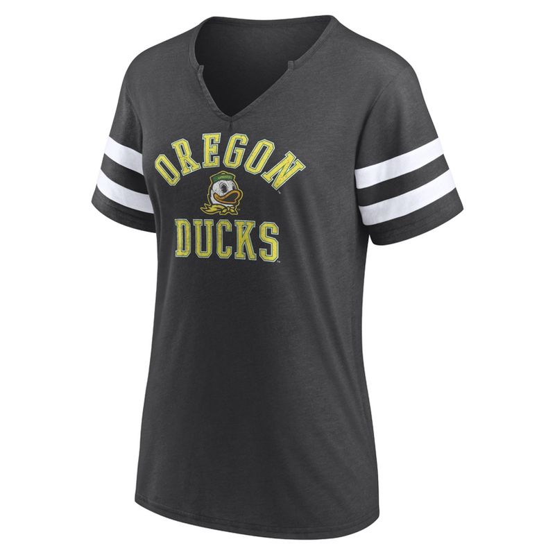 NCAA Oregon Ducks Women&#39;s V-Neck Notch T-Shirt, 2 of 4