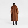 KBB by KAHLANA Women's 'The Oversized Faux Fur Trench Coat' - Teddy Brown - 2 of 2