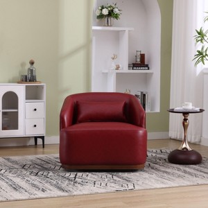 NicBex 360 Degree Accent Swivel Chair Barrel Chair Round Comfy Chair Sofa Chair Leisure Armchair for Living Room, Reading Room - 1 of 4