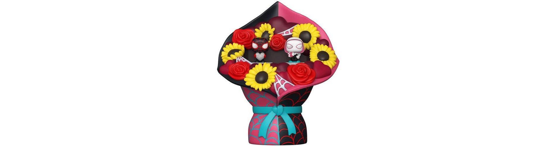 Funko - Funko Bitty POP! Bouquet: Spider-Man Valentine's Day - Miles Morales & Ghost Spider