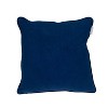 HomeRoots 20" Blue and White Geometric Cotton Throw Pillow - 4 of 4