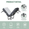 Sapphtopaz Twin Size Extra Long Folding Bed Frame, Heavy-Duty Rollaway Guest Bed with 5" Memory Foam for Tall People, Adults & Small Spaces - 3 of 4