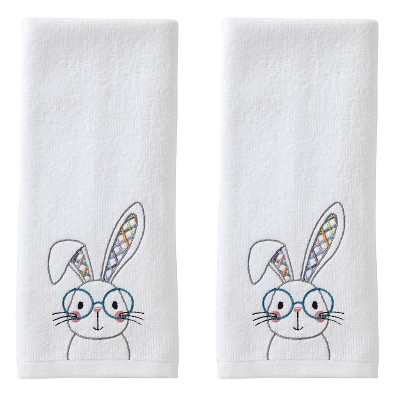 2pc Bespeckled Bunny Hand Towel Set - Skl Home : Target