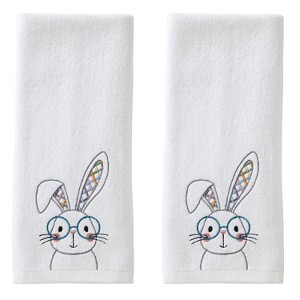 2pc Bespeckled Bunny Hand Towel Set - SKL Home - 1 of 4