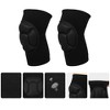 Unique Bargains Polyester Soft Breathable Knee Support Brace Pads for Sport Gymr Knee Protection 1 Pair Black - 3 of 4