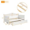 NicBex Twin Wooden Daybed with Trundle Bed,Sofa Bed Frame for Bedroom,Living Room,Apartment,No Box Spring Needed - 3 of 4