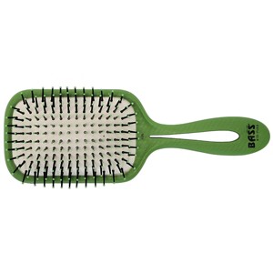 Bass Brushes BIO-FLEX Style & Detangle Hair Brush Patented Pure Plant Handle Professional Level Nylon Pins Large Paddle - 1 of 1
