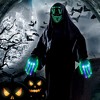 Garvee Scary LED Mask with Light Up Gloves Kit,Led Flashing Mask Party Supplies - Green - 4 of 4