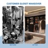 Organizer System with Towers and Hanging, Wood Closet Tower Storage for Walk In Closets, Wall Mounted Wardrobe Organizer Kit System, Bedroom - 3 of 4
